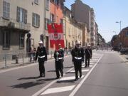 Sfila il Gonfalone di PN con il Sindaco-Arch. G.Francescutti