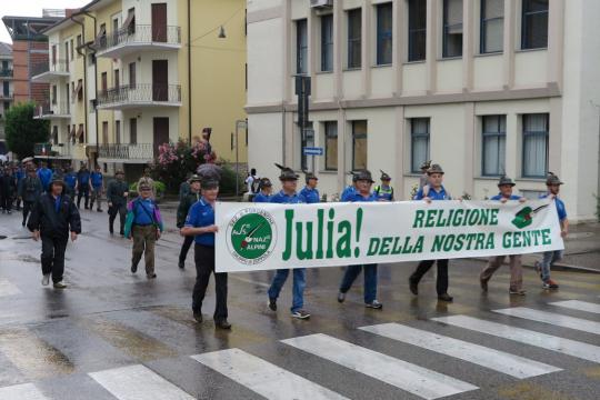 Striscione "Julia Religione della nostra gente"-Foto di G.Francescutti