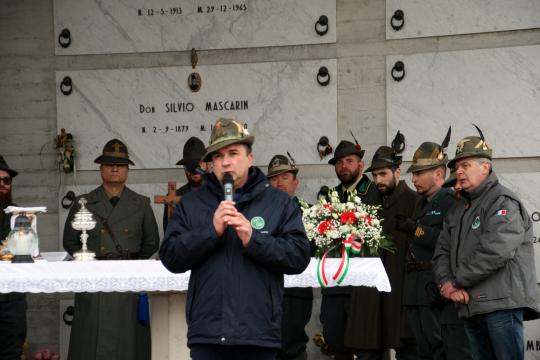 Il Presidente Sezionale Ilario Merlin-Foto di Angelo Dalla Torre