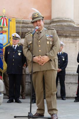 Il T.Col. Antonio Esposito per la Brig. Alp. Julia-Foto di G.Francescutti