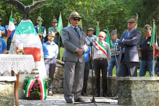 Il Pres. Sez. G.Gasparet-Foto di G.Francescutti