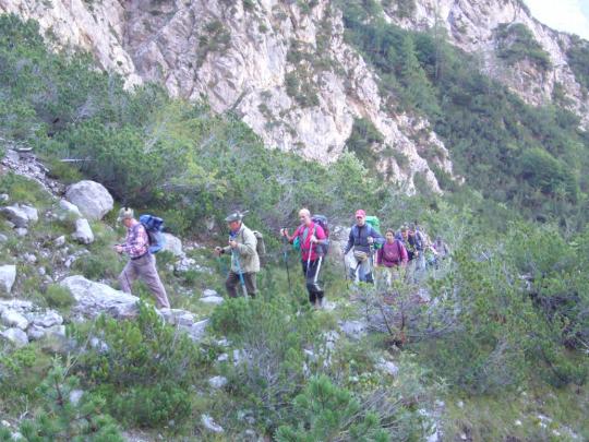 Salita alla Forcella Cjanalot- (Arch. De Monte Sergio)