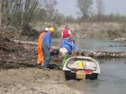 Recupero in acqua con l'ausilio di una barca-1