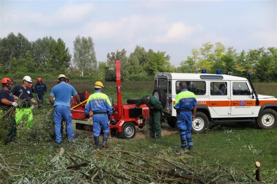 Intervento a Fiume Veneto-Foto di G.Francescutti