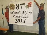 Lo striscione apparso all'annuncio che a PN sarà Adu Naz 2014-Arch. G.Francescut