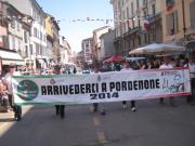 Striscione Arrivederci a Pordenone-Arch. G.Francescutti
